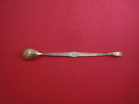 Vine by Tiffany Sterling Silver Olive Spoon & Fork GW Iris Motif IN TIFFANY BOOK