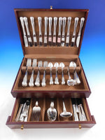 King by Kirk Stieff Sterling Silver Flatware Set Service 76 Pieces Shell Motif