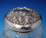 Cluny by Gorham Sterling Silver Powder Jar with Cut Crystal #S2509 (#3140)