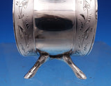 Koehler and Ritter CA Coin Silver Napkin Ring w/Twig Stand 3-D Moth Rare #7914