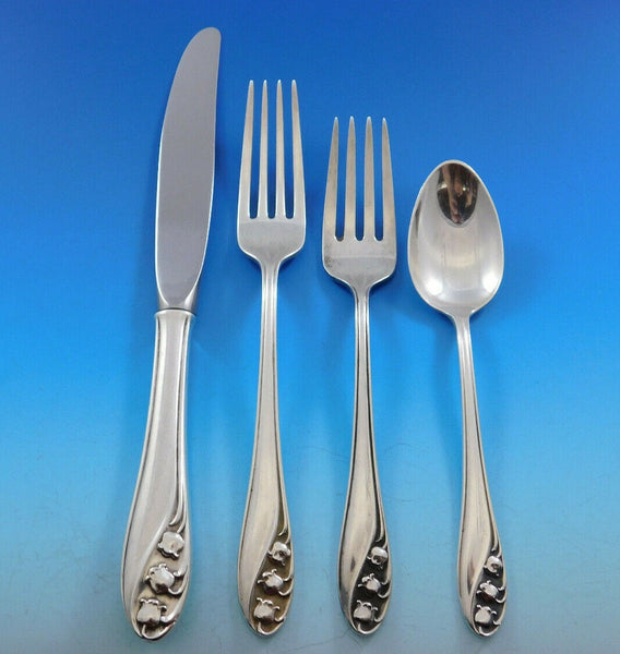Lily of the Valley by Gorham Sterling Silver Regular Size Place Setting(s) 4pc