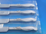 Silver Melody International Sterling Silver Steak Knife Set 4pc Serrated Custom