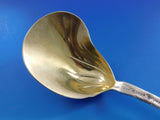 Lap Over Edge Acid Etched by Tiffany Sterling Silver Berry Spoon Conch GW 9 5/8"