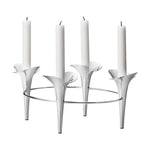 Bloom by Georg Jensen Stainless Steel Taper Candleholder Modern - New