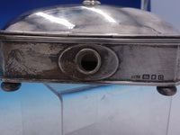 Estate Period English Silver Warming Stand with Removable Wood Handle (#4232)