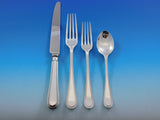 Bead Round by Carrs Sterling Silver Flatware Set Dinner for 12 Service 63 Pieces