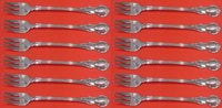 French Provincial by Towle Sterling Silver Cocktail Fork Set 12 pieces 5 5/8"