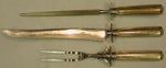 Embassy Scroll by Lunt Sterling Silver Roast Carving Set 3pc HH WS Heirloom