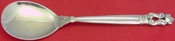 Acorn by Georg Jensen Sterling Silver Ice Cream Spoon Flat Bowl with GI/GJ Mark