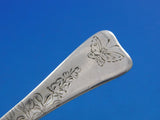Lap Over Acid Etched by Tiffany Sterling Silver Place Soup Spoon Butterfly 7"