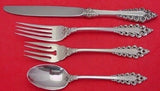 Florentine Scroll By Lunt Sterling Silver Regular Size Place Setting(s) 4pc