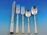 Golden Scroll by Gorham Sterling Silver Flatware Set for 12 Service 66 pieces