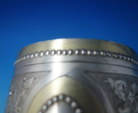 William Hunt Victorian English Sterling Silver Baby Cup Partial Gilt Beads #6276
