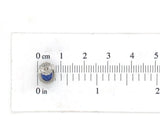 Platinum 1.80cttw Blue Genuine Sapphire Stud Earrings w/Diamond Halo (#J6719)