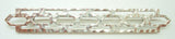 Arts and Crafts Sterling Hammered Geometric Bar Pin (#J2702)