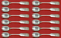 Old English Tipt By Gorham Sterling Silver Ice Cream Dess. Fork Custom Set 12pc
