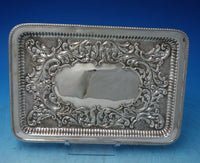Joseph Gloster English Victorian Sterling Silver Tray Rectangular Chased #6289