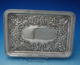 Joseph Gloster English Victorian Sterling Silver Tray Rectangular Chased #6289