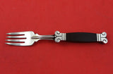 Aztec by Hector Aguilar Mexican Sterling Silver Salad Fork with Wood Handle 7"