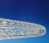 English Sterling Silver Perfume Flask with Cut Crystal 11 3/4" (#5545)