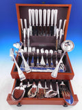 Milano by Buccellati Italy Sterling Silver Flatware Set Service 87 pieces