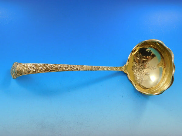 Cluny Vermeil by Gorham Sterling Silver Soup Ladle Goldwashed BC 12 1/4"