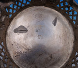 Dutch Sterling Silver Brides Basket with Cupid Motif 13" x 8" 22.4 ozt. (#7582)