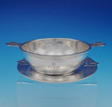 McAuliffe and Hadley Sterling SIlver Child's Bowl / Dip Dish with Plate (#3507)