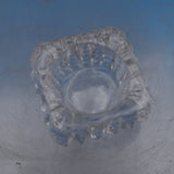 John and Priscilla by Westmorland Crystal Salt Dip w/Sterling Silver Spoon #8886