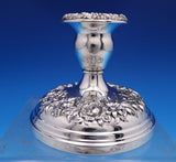 Repousse by Kirk Sterling Silver Candlestick Pair #2 4 1/4" x 3 5/8" (#8104)