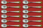Golden Medici by Gorham Sterling Silver Ice Cream Dessert Fork Custom Set 12p 6"