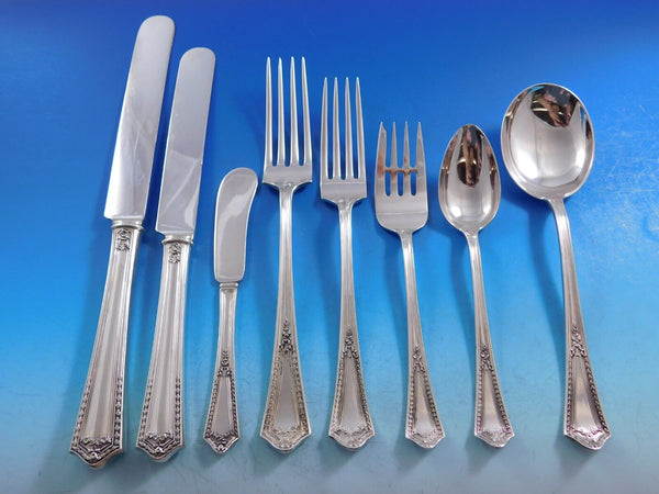 Chesterfield by International Sterling Silver Flatware Set Service 52 pcs Dinner