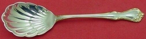 Rose Cascade Gold by Reed & Barton Sterling Silver Sugar Spoon Shell 6 1/4"