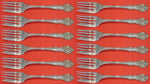 King Edward by Gorham Sterling Silver Salad Fork Set 12 pieces 6 3/4"