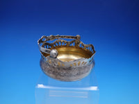 Russian 875 Silver Sugar Basket with Swing Handle and Gold Wash Interior (#4299)