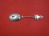 Dutch Sterling by Various Makers Berry Spoon .833 silver woman w/ water 7 3/4"