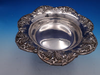 Woodside Sterling Silver Fruit Bowl #2158 Grape Motif 9 3/4" 9.4 ozt (#7751)