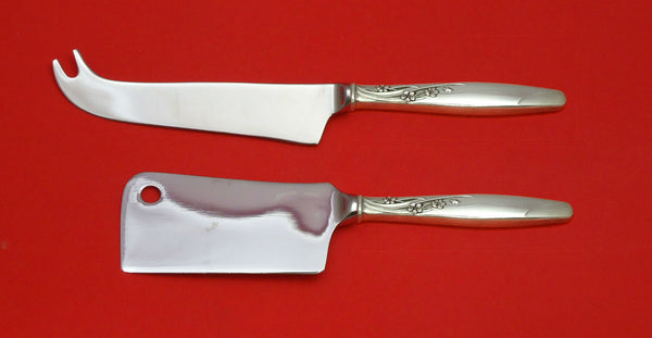 Summer Song by Lunt Sterling Silver Cheese Server Serving Set 2pc HHWS Custom