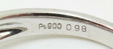 Fine Platinum Genuine Natural Ruby and Diamond Ring (#J3259)
