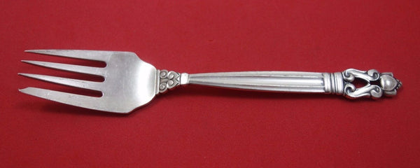 Acorn by Georg Jensen Sterling Silver Salad Fork 4-Tine Square Shoulders 5 3/4"