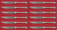 Hampton Court by Reed & Barton Sterling Silver Steak Knife Set 12 pcs 8" Custom