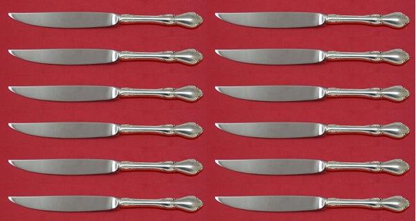 Hampton Court by Reed & Barton Sterling Silver Steak Knife Set 12 pcs 8" Custom