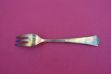 Town Hall by David Andersen Danish .830 Silver Pastry Fork w/teal enamel 5 3/4"