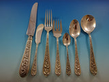 Corsage by Kirk-Stieff Sterling Silver Flatware Set 12 Service 90 Pieces Dinner