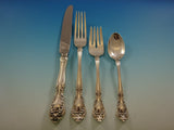 Chateau Rose by Alvin Sterling Silver Flatware Set 8 Service 38 Pcs Dinner Size
