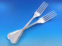 Palladio Fiddle Thread Italy Sterling Silver Flatware Set 140 pcs Dinner Italian