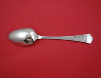 Antique by Wallace Sterling Silver Serving Spoon w/ Applied Monogram "V" 8 1/4"