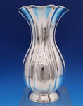 Greek XEIPO Sterling Silver Vase Hand Hammered 925/1000 8" x 4 1/4" (#8466)