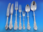 Tang AKA Seaweed Danish 830 Silver Flatware Set Modern 93 pieces Mathiesen