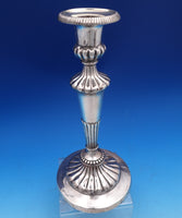 English Georgian Sterling Silver Candlestick Pair 11 3/4" Sheffield c1808 #8457